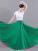 Palco desgaste saia de dança clássica para mulheres dupla face 720 graus grande balanço xinjiang desempenho traje