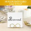 Quadros Suporte de número de mesa Stands 36 Pack - Etiquetas de assento de casamento Placecard Clips Po Picture Cards Display Stand Gold