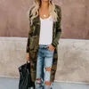 Luipaard Camouflage Kimono Vest Voor Vrouwen Open Voorzijde Boho Camo Lange Mouw Maxi Jas Casual Vrouwelijke Uitloper 240104