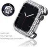 Gesneden koperen luxe diamanten bumper voor Apple Watch Case 41mm 45mm 40mm 44mm 38/42mm Diamond Bling Cover iWatch Series 8 7 6 5 4 SE 3