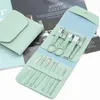 Nail Art Kits 9/12/16pcs Tondeuse Set Clipper Schoonheid Tang Pedicure Mes Oor Scoop Dode huid Accessoires Manicure Gereedschap