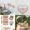 Other Event Party Supplies Wedding Alternative Guest Book Heart Shape Transparent Drop Box Wooden Sweet Guestbook Decor Birthday D Dhh1D