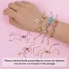 Componentes 20 piezas de latón Cadenas de pulsera ajustable Ajuste de pulseras de pulseras longitudes láser Link de encanto para hacer joyas para hacer accesorios