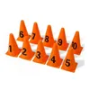 23cm Digital Sign Barrel Football Training Triangle Cone Ice Cream Number 09 240103