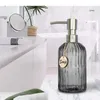 Liquid Soap Dispenser Light Luxury Glass Kitchen Shampoo Shower Gel Dispensing Bottle Hand Sanitzer Holder Bathroom Accessories