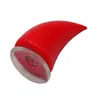 Motorcycle Helmets Devil's Horn Decoration With Suction Cup Mounted For Helmet Red Color