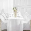 Nappe de Table en Polyester, couleur unie, pour Banquet, fête, rectangulaire, haut de gamme