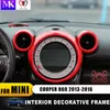 Interior Accessories For Mini Cooper Countryman R60 Car Styling Inner Decoration Sticker Rings Center Dash Board Circle Cover (8pcs/set)