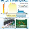 Controlla la luce dell'acquario con telecomando da 120 cm con timer Luce per acquario a spettro completo con modalità meteo Lampada a LED RGBW per piante acquatiche