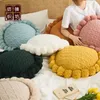 Pillow Solid Color Circular Wool Ball Knitted Car Sofa Office Chair Home Decoration