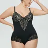 Kvinnors shapers kvinnor sexiga djup-v damer jumpsuit spets sömlös bodysuit formkläder kvinna suggestiv underkläder underkläder