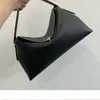 Bolsa feminina de couro genuíno, bolsa preta ou marrom de grande capacidade, moda clássica com letras impressas de ombro para mulheres 240103