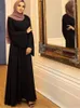 Ethnische Kleidung 10 Farben Muslim Abaya Full Cover Ramadan Kleid Abayas Islamisches Dubai Schnürkleid Eid Gebetskleidungsstück Langes Khimar