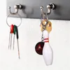 8 Pcs Keychain Men Bowling Accessories Key Rings Keychains Holder Pendant Creative Ring 240104