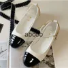 Designer Paris canale di lusso ballerine scarpe testa tonda fiocco da donna decorazione a catena scarpe morbide casual appartamenti in pelle di marca due versioni