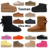 Tasman kapcie Tazz Australia Designer Ultra Mini Boots of Women Over the Knee Booties Class