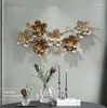 Dekorative Figuren, 3D-europäische Blume, Sofa-Hintergrund, Wanddekoration, luxuriös, handgefertigt, altes Eisen, zum Aufhängen, ästhetische Raumdekoration