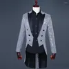 Men's Suits Shiny Gold Sequin Glitter Embellished Tuxedo Men Brand Nightclub DJ Blazer Jacket Stage Clothes For Singers