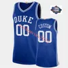 Jared McCain Jeremy Roach Duke Blue Devils Basketball Jersey Custom Stitched Tyrese Proctor Sean Stewart Mark Mitchell Kyle Filipowski Caleb Foster Duke Jerseys