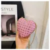 Evening Bag Love Bright Diamond Fashion Chain Women's Shoulder Crossbody Bag