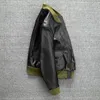 Military Style Black Autumn A1 Pilot Jacket Men Plus Size 4XL Natural Horsehide Aviation Genuine Leather Coat 240103