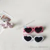 INS Kids beach sunglasses Fashion boys girls cut Bows love heart frame polarized sunglass goggles children UV 400 Protective eyewear S0398