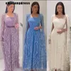 Robes décontractées automne mode luxe maille épissure robe de soirée musulmane dubaï femmes élégantes manches cape taille haute longue