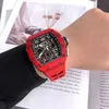 Richardmill Montres-bracelets Enroulement automatique Sport Poignet Série Suisse Richardmill Montre Homme RM1103 Red Magic NTPT Édition Limitée Tourbillon Full Hollow Man WNQR5