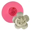 Baking Moulds Soap Making Tool 3d Flower Rose Silicone Mold Stamen Hand-fried Sugar Cake Tools Decors