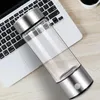 Water Bottles Hydrogen Generator 420ML Rich Glass Health Bottle USB Rechargeable For Women Men Cycling