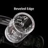 Wholesale 25mm OD Sandblast Pattern Beveled Edge 14mm Quartz Banger Nail for Glass Bong Water Pipe Dab Rig Male 45 90 Degree Smoking Accessories for Tobacco D25841