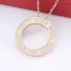 pendant necklace luxury designer jewelry Stainless Steel full diamond pendants gold silver necklaces for man and women Valentine day gifts