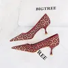 Dress Shoes BIGTREE Mesh Hollow White Lace Women Pumps Elegant High Heels Banquet Wedding Stiletto British Style Office Lady Sandals