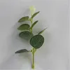 Decorative Flowers 10/20/50pcs Artificial Silk Eucalyptus Faux Plants Money Leaf Vine Wreath Accessories Wedding Home Garden Decoration Fake