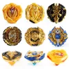 Beyblade Burst Gyro Set Limited Gold Edition 6 Twoway 통치자 발사기 합금 Topsbeyblade Launcher 240104의 Topstwo 세트