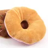 Jouets pour chiens à mâcher beignets doux chiot chat chien jouets couineur en peluche grinçant son pour animaux de compagnie à mâcher jeter jouets grinçants 3 couleurs