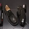 Neue Luxus-Mode-Designer Weiß Schwarz Niet Punk Rock Lace Up Plattform Casual Schuhe Für Männer Wohnungen Müßiggänger Sport Wandern turnschuhe