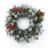 Decorative Flowers 10pcs Plastic Pine Needles Snowflake Artificial Plants Fake For Scrapbooking Christmas Decorations Home Diy Gift Box