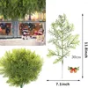 Dekorativa blommor 20st konstgjorda blad grenar 11,8 tum tallstammar falska grön växt jul DIY -tillbehör för hemträdgård