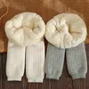 Zimowe urodzone pants Pants Kids polarowe legginsy dziewczyna niemowlę malucha swobodne spodnie dziecięce ubrania 240103