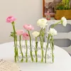 6/8 stks Glazen Bloem Fles Glazen Reageerbuis Vaas Moderne Decoratieve Plant Vaas Set voor Bloemen Bruiloft Woondecoratie 240103