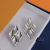 Luxury Designer Geometric Letter Earrings Women's Fashion Delicate Earrings Jewelry Gold silver optional high quality with original box