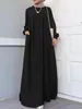 Abbigliamento etnico 5xl Plus Size Caftani Abaya per donna Abito Eid Marocchino Caftano Ramadan Jalabiya Khimar Abiti musulmani Islam