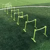 5er-Pack tragbare Sporttrainings-Agilitätshürden Fußball Fußball plyometrische Geschwindigkeit faltbare zusammenklappbare Hürde 240103