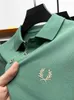 2024 Summer Embroidery Men's Golf Casual Polo Luxury Wear High Quality Brand 60 Cotton Lapel Short Sleeve Polo Shirt 240104