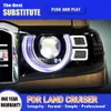 DRL Tagfahrlicht Dynamischer Streamer Blinker Für Toyota Land Cruiser LC71 LC72 LC70 LC79 LC73 LC74 LED Scheinwerfer Montage