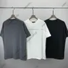 24SS Europe Mens T Shirty Men Designer TEE Letna litera drukowania krótkiego rękawu T-koszulka Bawełna Kobiety Czarne białe paski drukowane tshirts xs-l