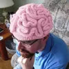 Casquettes de balle Couleur unie Chapeau de cerveau drôle tricoté à la main personnalisé multi-mode décontracté Bonnet