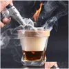 Strumenti da bar Kit per fumatori di cocktail con torcia Infusore per bevande vecchio stile per whisky Bourbon Brandy Cocktail di vino Regalo uomo 230612 Drop Dhlra