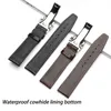 Cowhide Watchband For IWC PILOTS WATCHES PORTOFINO PORTUGIESER Watch Straps 20mm 21mm 22mm Universal Wristband Belt Accessories 240104